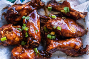 House Smoked Barbecue Wings Cactus Cafe photography example