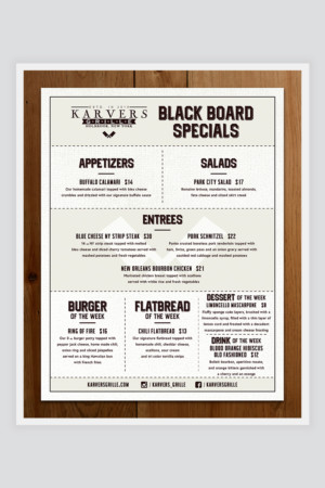 Blackboard Specials Promotion