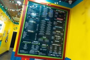 Menu Board on Wall Cactus Cafe graphic design example