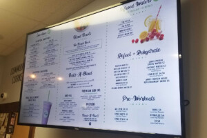 TV Menu Blends at East End tv menu