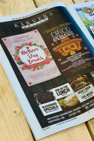 Karvers Grille - Our Place print ad