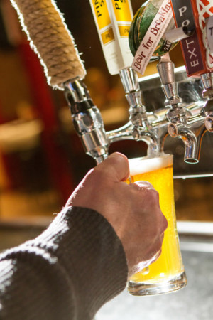 Beer on tap