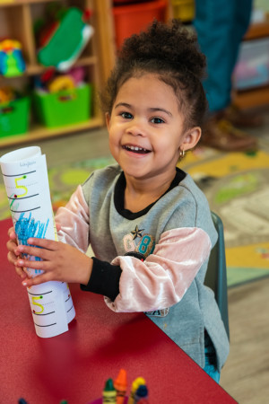 Little girl in Pre-K