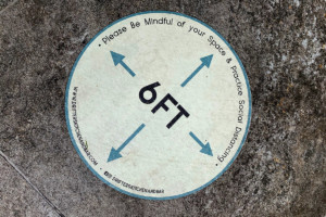 Social Distancing Sticker Floor Sticker