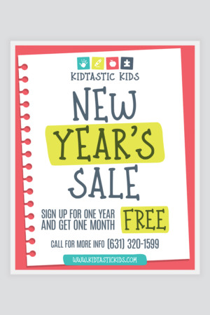 New Years Sale flyer New Years Sale flyer