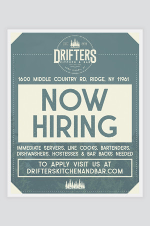 Now Hiring flyer Now Hiring flyer