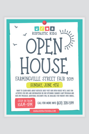 Open House flyer Open House flyer