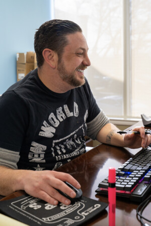 Working on Computer Working on Computer