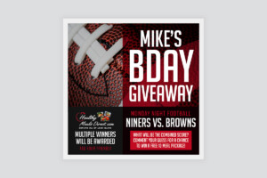 Giveaway Flyer birthday giveaway contest