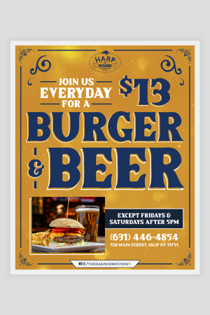 Burger & Beer Instagram promo