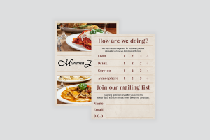 Comment Card Comment Card