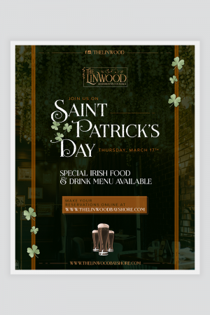St. patrick's day instagram promo