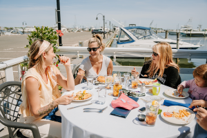 people eating dinner