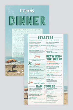 dinner menu
