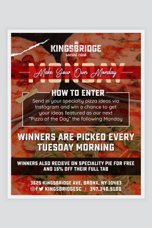 monday specials instagram promo