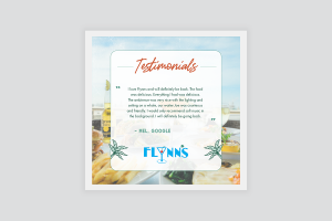 testimonial instagram graphic