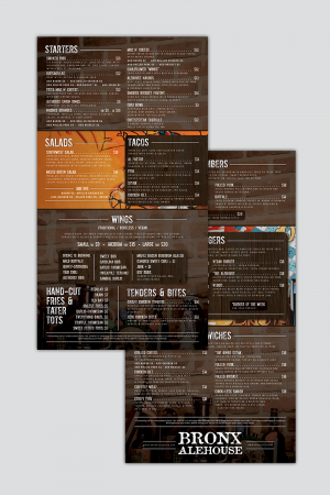 Dinner menus