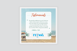 testimonial instagram graphic