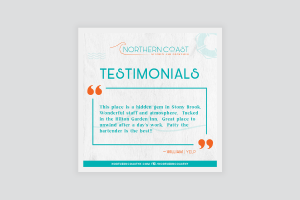 Testimonial instagram graphic