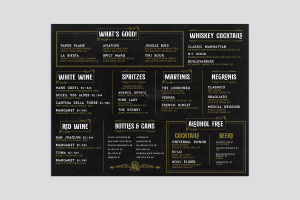 Cocktail Menu
